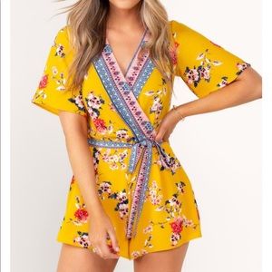Phoebe Border Print Romper